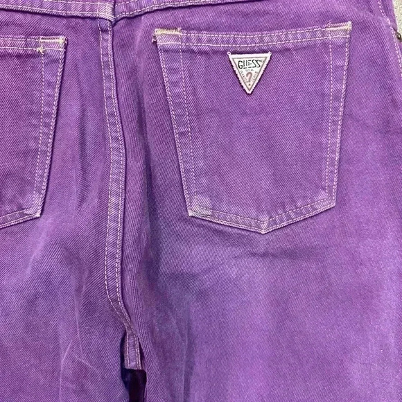 Vintage Guess  Purple Jeans Size 31 - Picture 5 of 5
